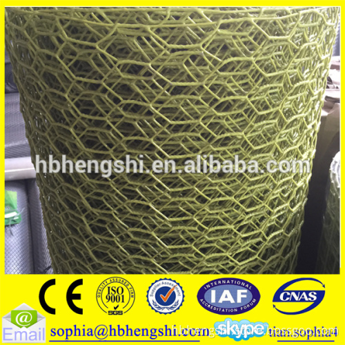pvc coated hexagonal wire mesh fence